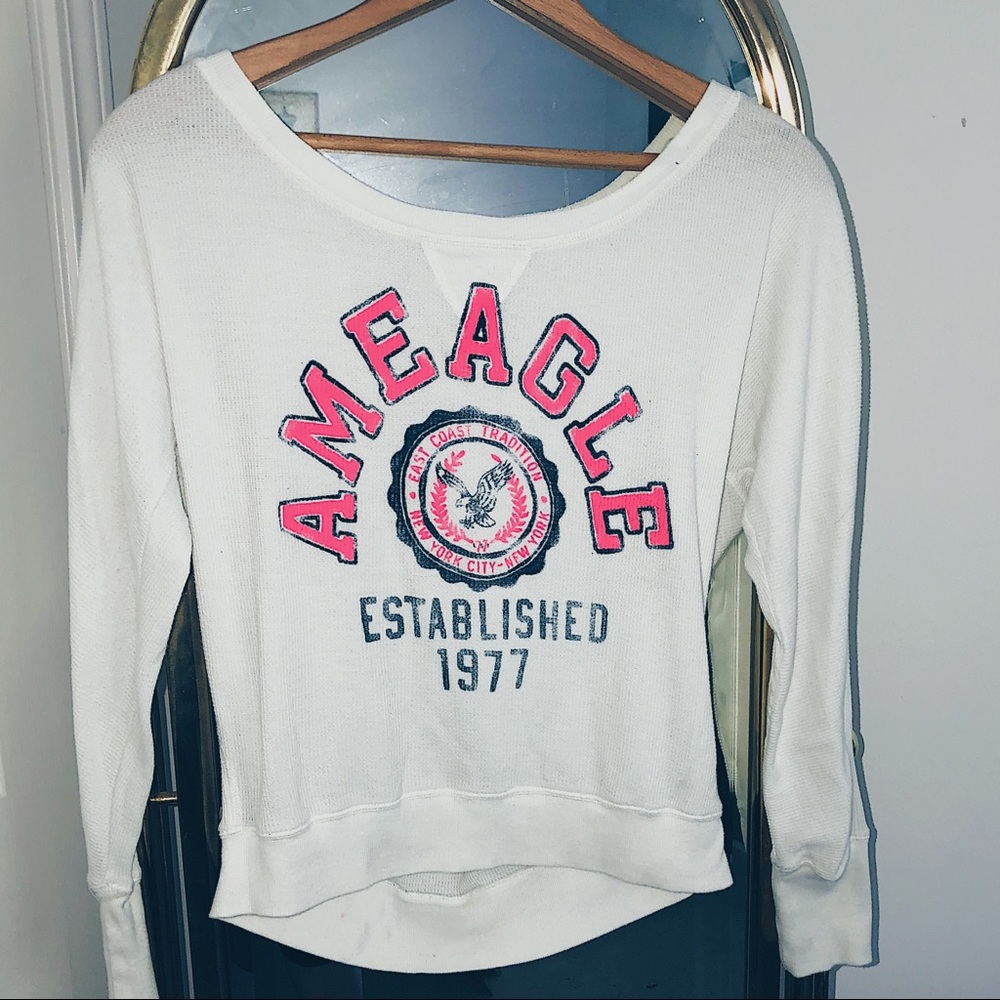 cozy american eagle sweater 🌼